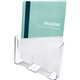 Deflecto Single Compartment DocuHolder - 1 Pocket(s) - 10.8" Height x 9.3" Width x 3.8" DepthDesktop - Magazine Size - Clear - P