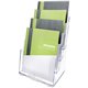 Deflecto Multi-Compartment DocuHolder - 920 x Sheet - 4 Compartment(s) - 1.57" - 13.5" Height x 9.3" Width x 7" DepthDesktop - C