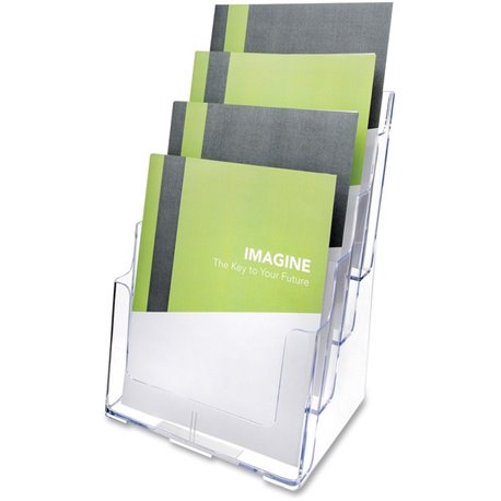 Deflecto Multi-Compartment DocuHolder - 920 x Sheet - 4 Compartment(s) - 1.57" - 13.5" Height x 9.3" Width x 7" DepthDesktop - C