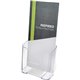 Deflecto Single Compartment DocuHolder - 1 Pocket(s) - 7.8" Height x 4.4" Width x 3.3" DepthDesktop - Clear - Plastic - 1 Each