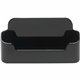 Deflecto Single Business Card Holder - 1.8" x 3.9" x 1.4" x - Plastic - 1 Each - Black