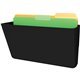 Deflecto EZ Link Sustainable DocuPocket - 1 Pocket(s) - 7" Height x 13" Width x 4" Depth - 50% Recycled - Black - Plastic - 1 Ea