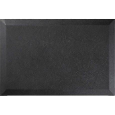 Deflecto Anti-fatigue Standing Mat - Floor - 24" Length x 18" Width x 0.750" Thickness - Rectangular - Black - 1Each