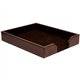 Dacasso Bonded Leather Letter Tray - 2" Height x 10.3" Width13.5" Length%Desktop - Dark Brown - Leather - 1 Each