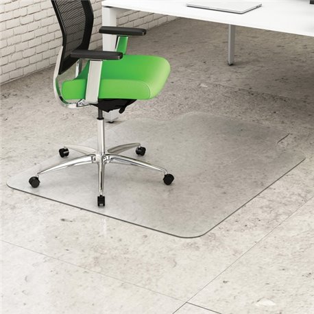 Deflecto Earth Source Hard Floor Chair Mat - Hard Floor - 48" Length x 36" Width x 0.100" Thickness - Lip Size 10" Length x 19" 