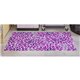 Deflecto FashionMat Purple Rain Chair Mat - Home, Office, Classroom, Hard Floor, Pile Carpet, Dorm Room - 40" Length x 35" Width