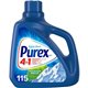 Purex Ultra Laundry Detergent - For Clothing - Concentrate - 149.8 fl oz (4.7 quart) - Mountain Breeze Scent - 1 Bottle - Blue