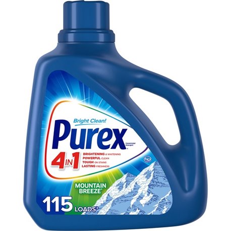 Purex Ultra Laundry Detergent - For Clothing - Concentrate - 149.8 fl oz (4.7 quart) - Mountain Breeze Scent - 1 Bottle - Blue