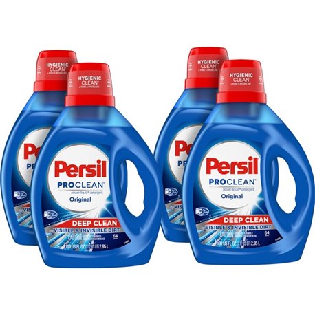 Persil ProClean Power-Liquid Detergent - 100 fl oz (3.1 quart) - Original ScentBottle - 4 / Carton - Blue