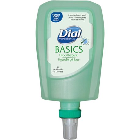 Dial FIT Refill Basics Foam Handwash - Honeysuckle ScentFor - 33.8 fl oz (1000 mL) - Hand - Moisturizing - Antibacterial - Green