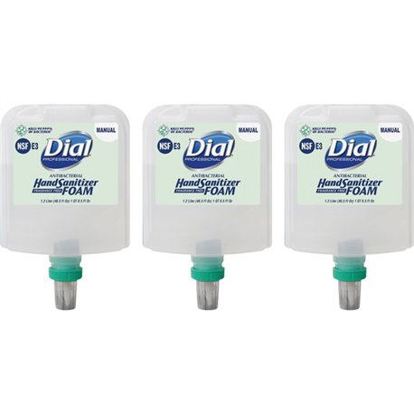 Dial Hand Sanitizer Foam Refill - 40.5 fl oz (1197.7 mL) - Bacteria Remover - Healthcare, Restaurant, School, Office, Daycare - 