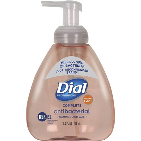 Dial Complete Antibacterial Foaming Hand Wash - Original ScentFor - 15.20 oz - Pump Bottle Dispenser - Kill Germs - Hand - Antib