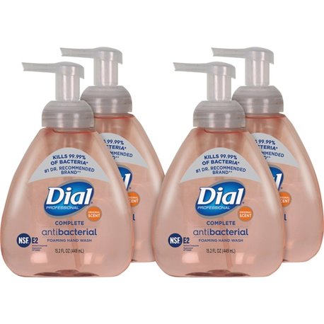 Dial Complete Antibacterial Foaming Hand Wash - Original ScentFor - 15.2 fl oz (449.5 mL) - Pump Bottle Dispenser - Kill Germs -