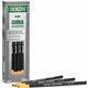 Dixon Phano Nontoxic China Markers - Black Lead - Black Barrel - 1 Dozen