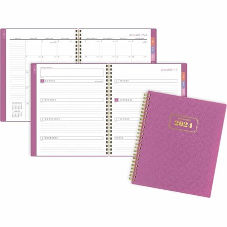 At-A-Glance 2024 Seascapes Daily Monthly Planner Two Page Per Day Refill, Loose-Leaf - Daily, Monthly - 12 Month - January 2024 