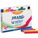 Prang Pastello - Colored Paper Chalk - 3.3" Length - 0.4" Diameter - Assorted - 12 / Box