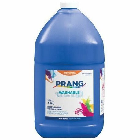 Prang Washable Tempera Paint - 1 gal - 8 lb - 1 Each - Blue