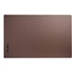 Dacasso Leatherette Desk Mat - Rectangular - 38" Width - Leatherette, Velveteen - Chocolate Brown
