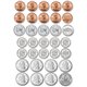 Ashley US Coin Money Set Die-cut Magnets - Theme/Subject: Learning - Skill Learning: Visual - 1 / Set