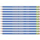 Ticonderoga Pre-Sharpened Erasable Checking Pencils - HB Lead - Blue Lead - 72 / Carton