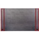 Dacasso Rosewood & Leather Side-Rail Desk Pad - 20" Width - Leather - Black - 1Each