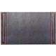 Dacasso Walnut & Leather Side-Rail Desk Pad - 20.50" Width - Leather - Brown - 1Each