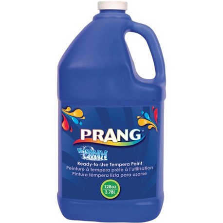 Prang Washable Tempera Paint - 1 gal - 1 Each - Blue