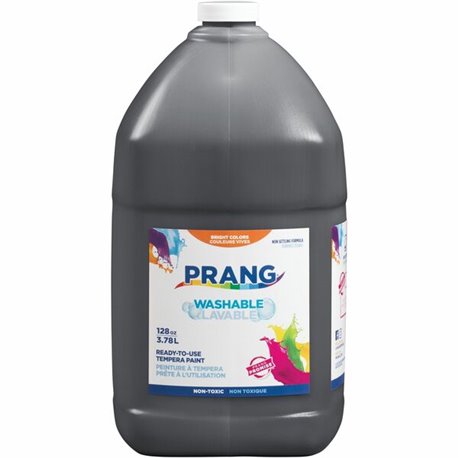 Prang Washable Tempera Paint - 1 gal - 1 Each - Black