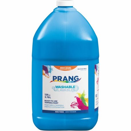 Prang Washable Tempera Paint - 1 gal - 1 Each - Turquoise Blue