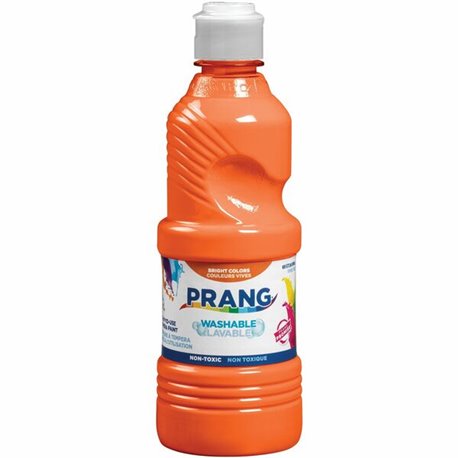 Prang Washable Tempera Paint - 16 fl oz - 1 Each - Orange