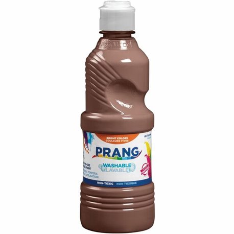 Prang Washable Tempera Paint - 16 fl oz - 1 Each - Brown