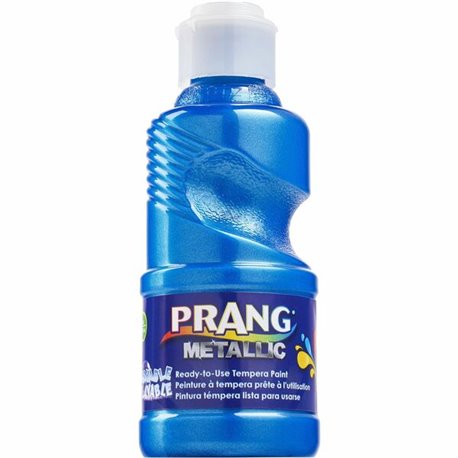 Prang Ready-to-Use Washable Metallic Paint - 8 fl oz - 1 Each - Metallic Blue