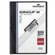 DURABLE DURACLIP Report Cover - Letter Size 8 1/2" x 11" - 30 Sheet Capacity - Punchless - Vinyl - Black