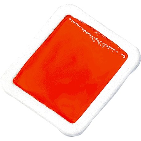 Prang Half-Pan Watercolors Refill - 1 Dozen - Red Orange