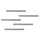 DURABLE Magnetic Strip Hanging Rail - 5 Pack - Silver