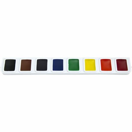 Prang Half-Pan Watercolors Refill Pack - 3 / Pack - Multicolor