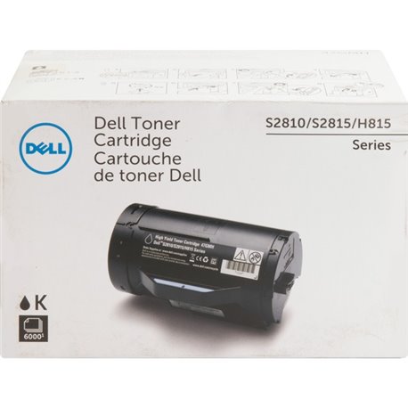 Dell Original High Yield Laser Toner Cartridge - Black - 1 Each - 6000 Pages