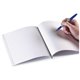 Ashley Portrait Hardcover Blank Pages Book - 28 Pages - Plain - 8 1/2" x 11" - White Paper - Hard Cover, Durable - 1 Each