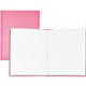 Ashley Hardcover Blank Book - 28 Pages - 6" x 8" - Pink Cover - Hard Cover, Durable - 1 Each