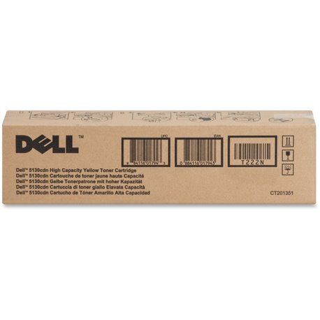 Dell Original High Yield Laser Toner Cartridge - Yellow - 1 Each - 12000 Pages