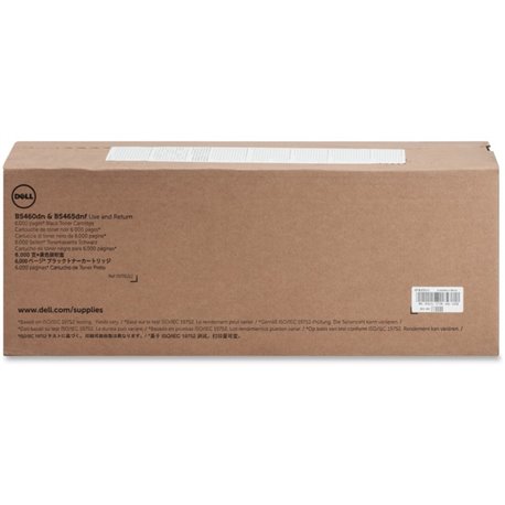 Dell Original Laser Toner Cartridge - Black - 1 Each - 6000 Pages