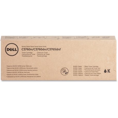 Dell Original Laser Toner Cartridge - Black - 1 Each - 11000 Pages