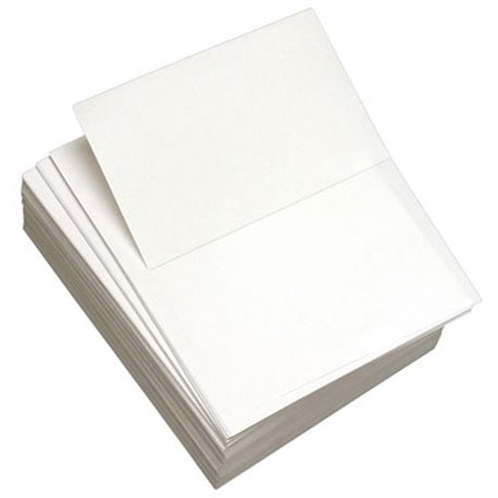 Lettermark Punched & Perforated Papers with Perforation at 5-1/2" - White - 92 Brightness - Letter - 8 1/2" x 11" - 20 lb Basis 