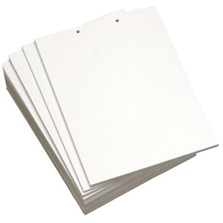 Lettermark Punched & Perforated Paper with 2HP on Top - White - 92 Brightness - Letter - 8 1/2" x 11" - 20 lb Basis Weight - 75 