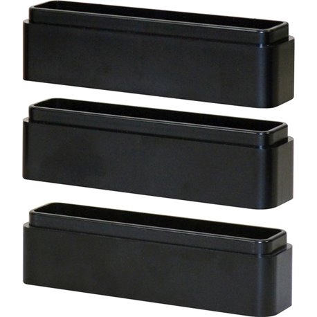 DAC Monitor Riser Leg Blocks - 6" Width x 1.5" Depth x 1.2" Height - Stackable, Comfortable - Black