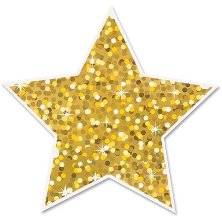 Ashley Sparkle Decorative Magnetic Star - Fun Theme/Subject - Star Shape - Magnetic - Sparkle - Durable, Damage Resistant, Long 