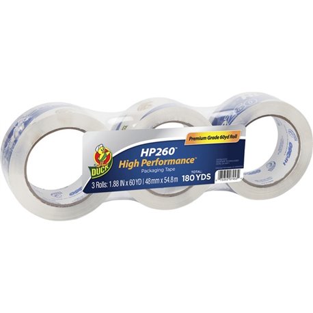 Duck HP260 Packaging Tape - 60 yd Length x 1.88" Width - 3.1 mil Thickness - Temperature Resistant, Tear Resistant, Breakage Res