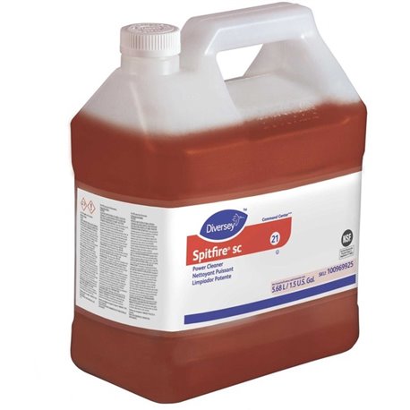 Diversey Spitfire SC Power Cleaner - Ready-To-Use - 192 fl oz (6 quart) - Fresh Pine Scent - 2 / Carton - Rinse-free, Residue-fr