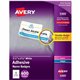 Avery Adhesive Name Badges - 2 21/64" Width x 3 3/8" Length - Removable Adhesive - Rectangle - Laser, Inkjet - White - Film - 8 