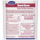 Sani-Sure Multi-Surface Sanitizer - 0.13 oz (0.01 lb) - Chlorine Scent - 100 / Carton - Odorless - Yellow